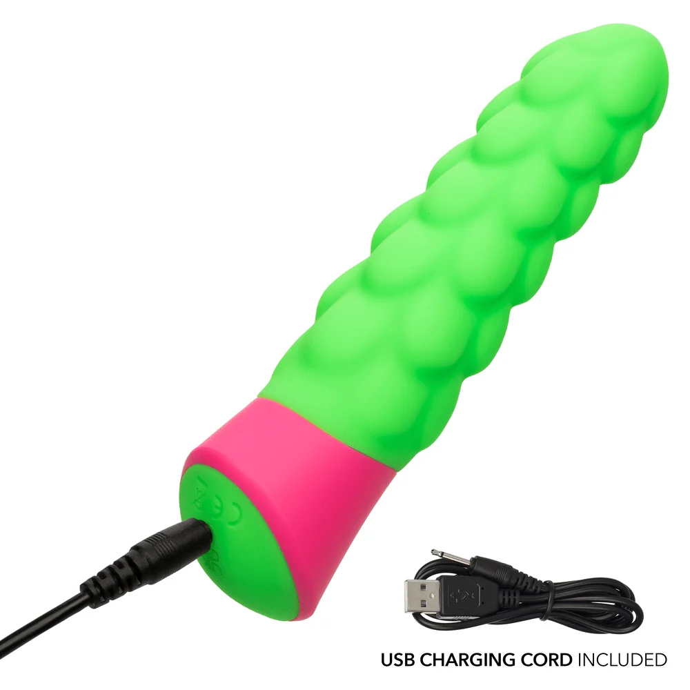 Rave Ripple Textured Vibrator with 10 Speeds and Waterproof Silicone