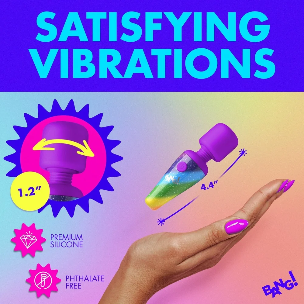 Bang! Rainbow Mini Massage Wand Vibrator