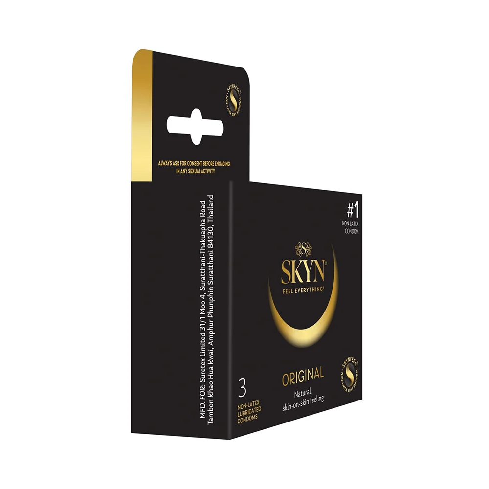 Lifestyles Skyn Non-Latex Condoms, 3 Pack