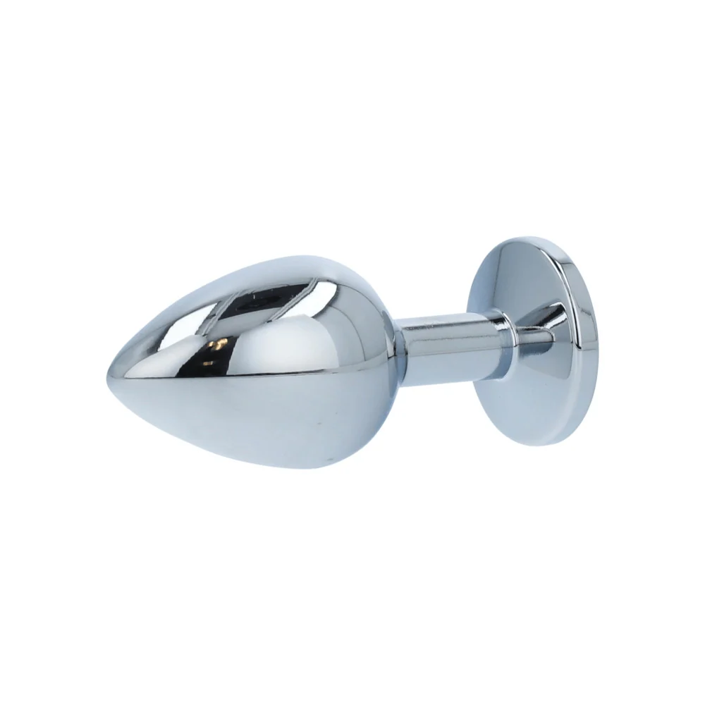 Booty Sparks Gem Anal Plug in Weighted Silvery Aluminum