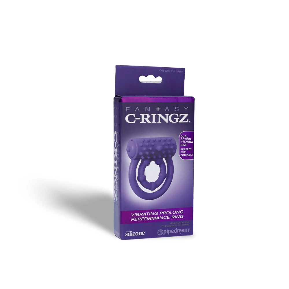 Fantasy C-Ringz Purple Vibrating Prolong Performance Ring