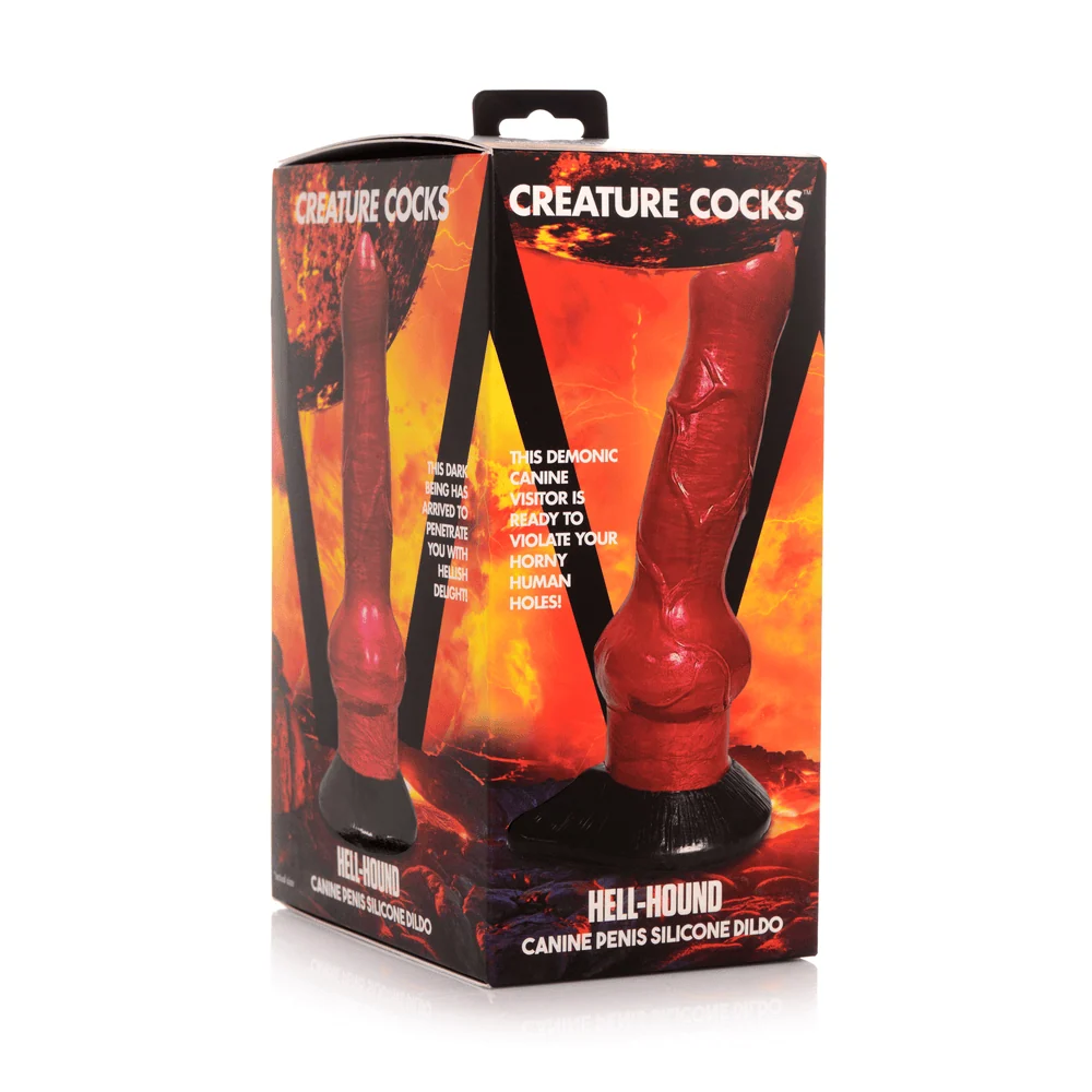 Creature Cocks Hell-Hound Canine Silicone Dildo with Suction Base