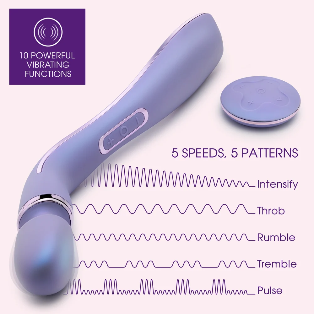 Blush Wellness Eternal Wand Silicone Rechargeable Vibrating Massage Wand