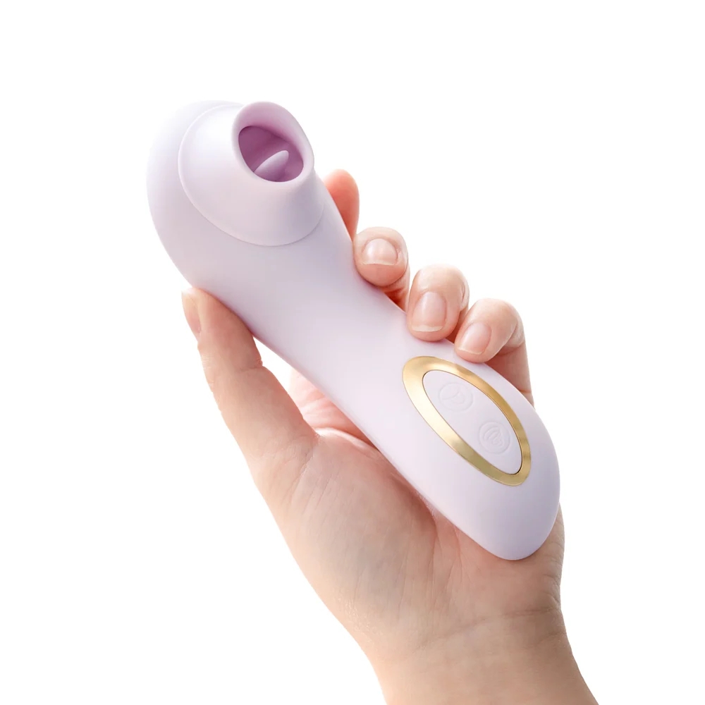 Blush Delice Fleur Fluttering Tongue and Suction Clitoral Vibrator