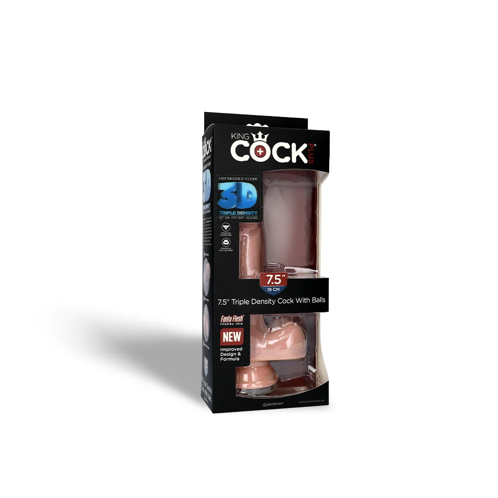 King Cock Plus Triple Density Cock With Balls Realistic Feel