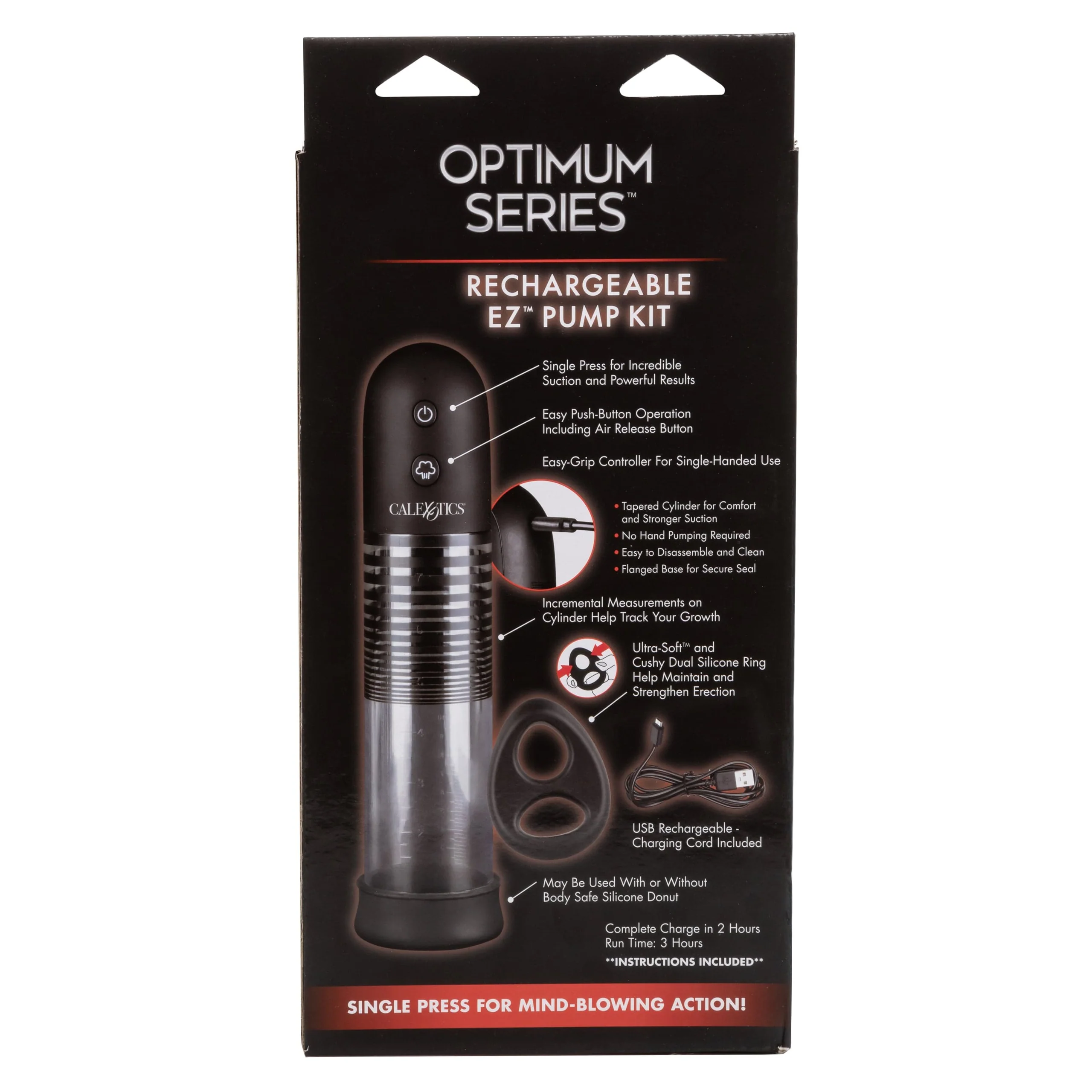 Optimum Series Rechargeable EZ Pump Kit with Dual Silicone Ring