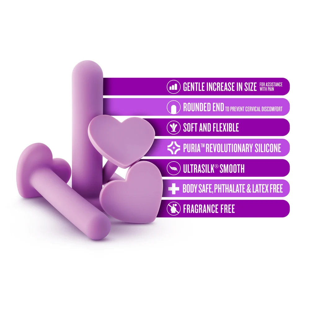 Blush Wellness 4pc Vaginal Dilator Kit with Silicone Dilators