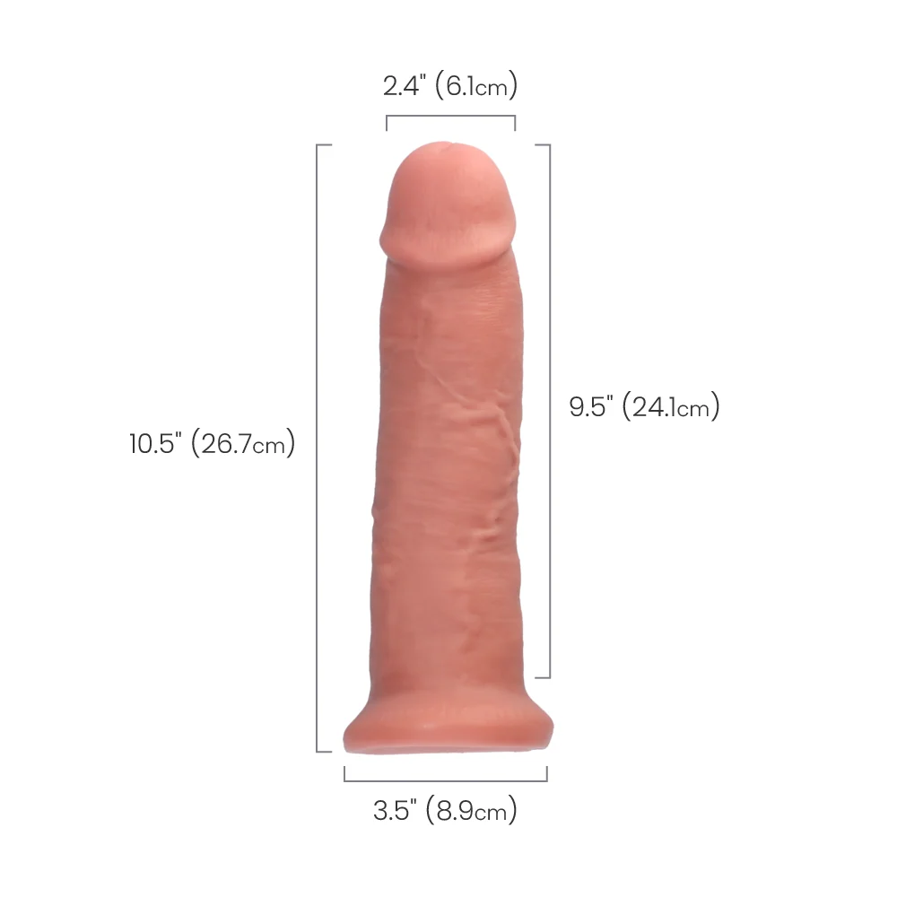 King Cock 10" Realistic Dildo With Suction Cup Base