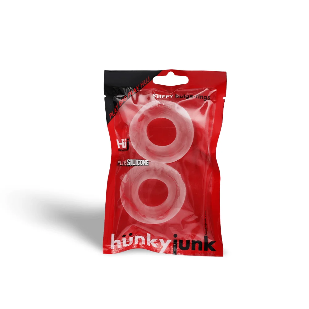 Hunky Junk Stiffy 2-Pack Firm Grip Cockrings That Will Not Roll