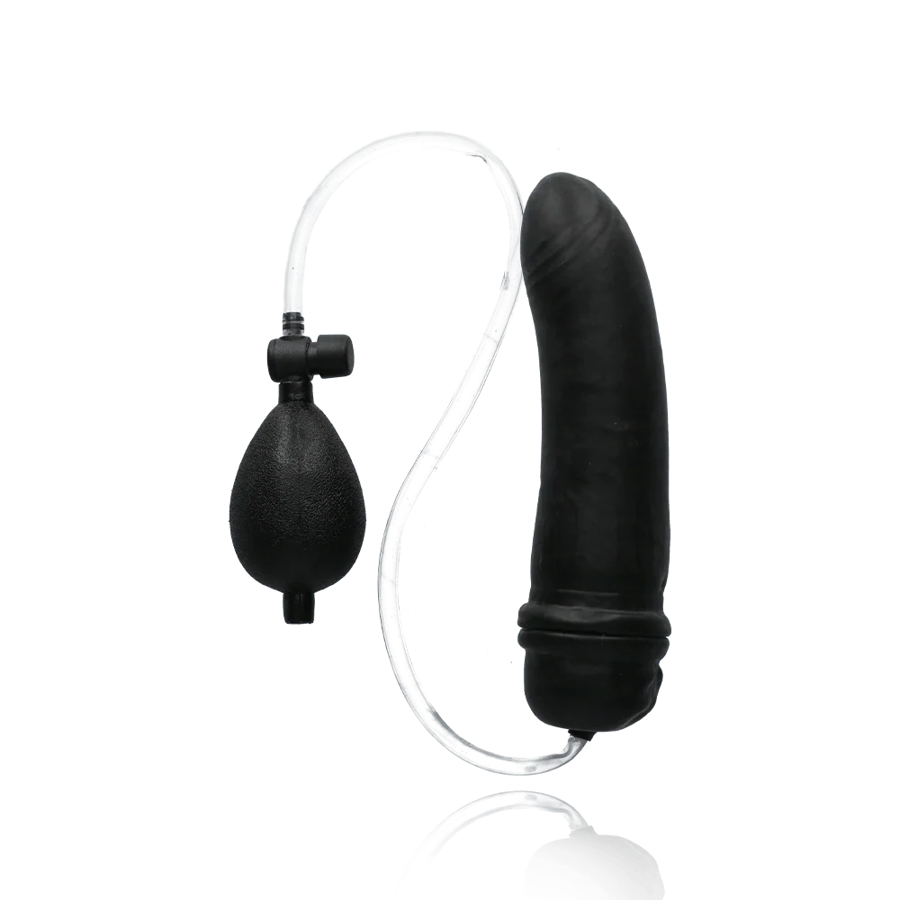 COLT® Hefty Probe™ Inflatable Butt Plug in Black Latex