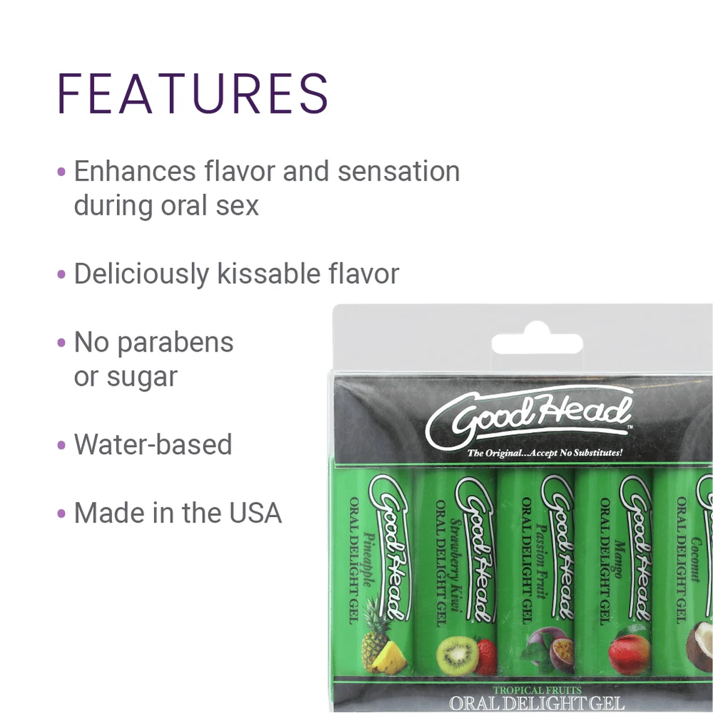 GoodHead Oral Delight Gel 5-Pack Cupcake Flavor Selection