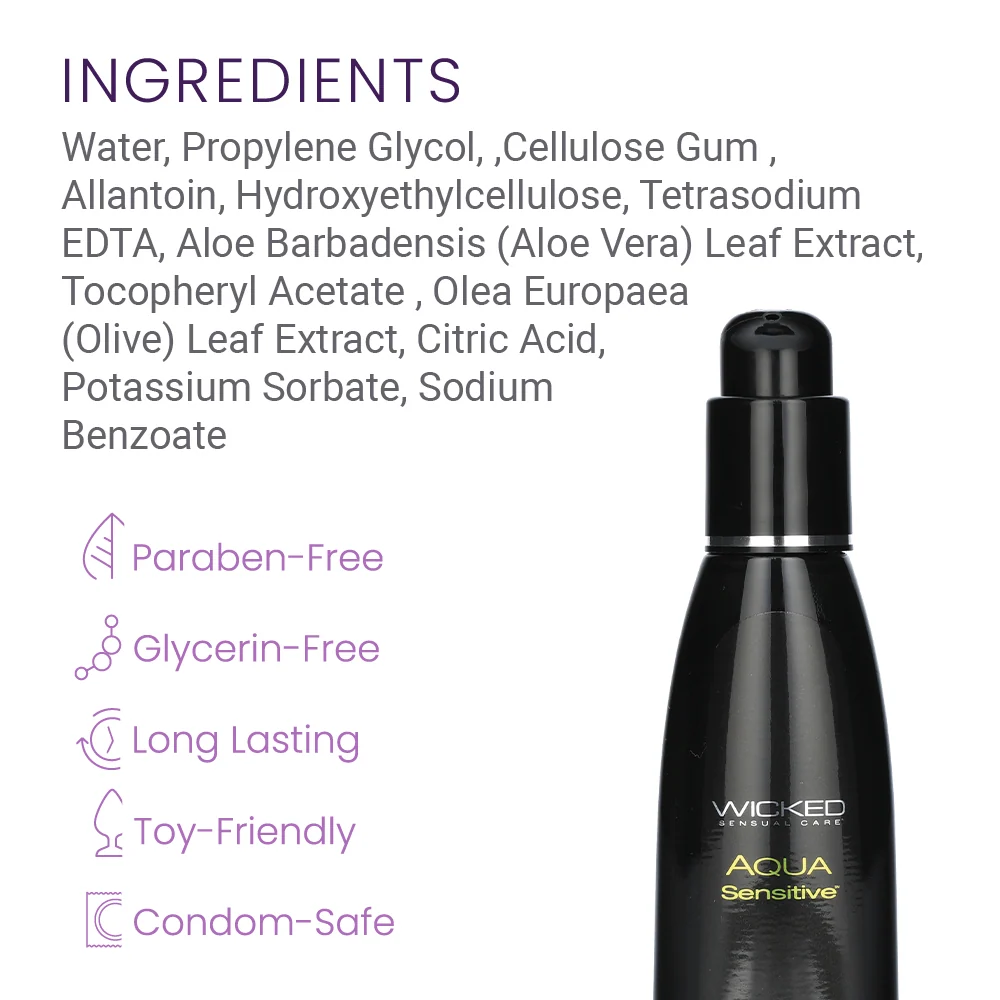 Wicked Aqua 4oz Sensitive Personal Lubricant