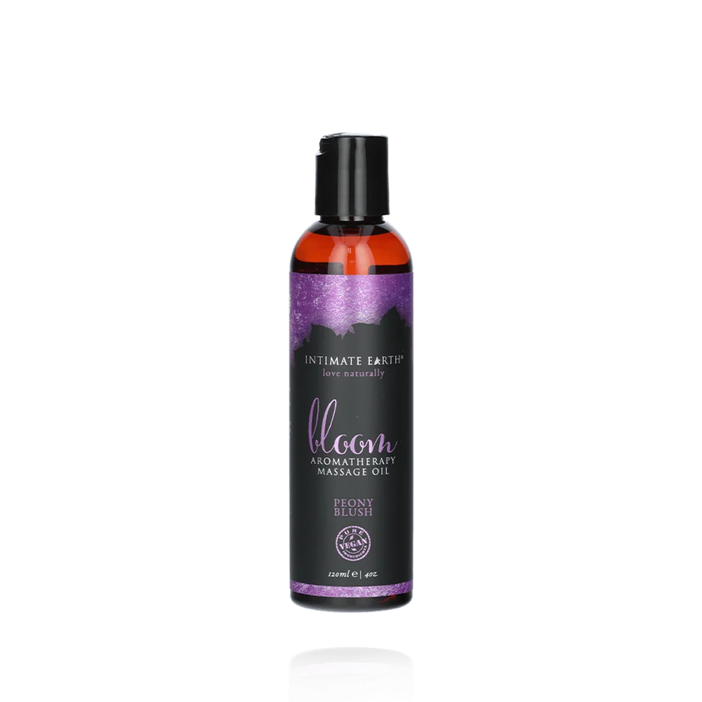 Intimate Earth Massage Oil in Fresh Cut Grass Scent