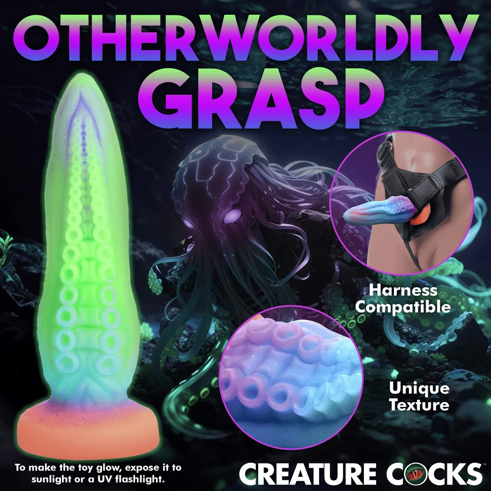 Creature Cocks Tenta-Cock Glow-in-the-Dark Tentacle Dildo with Suction Cup Base