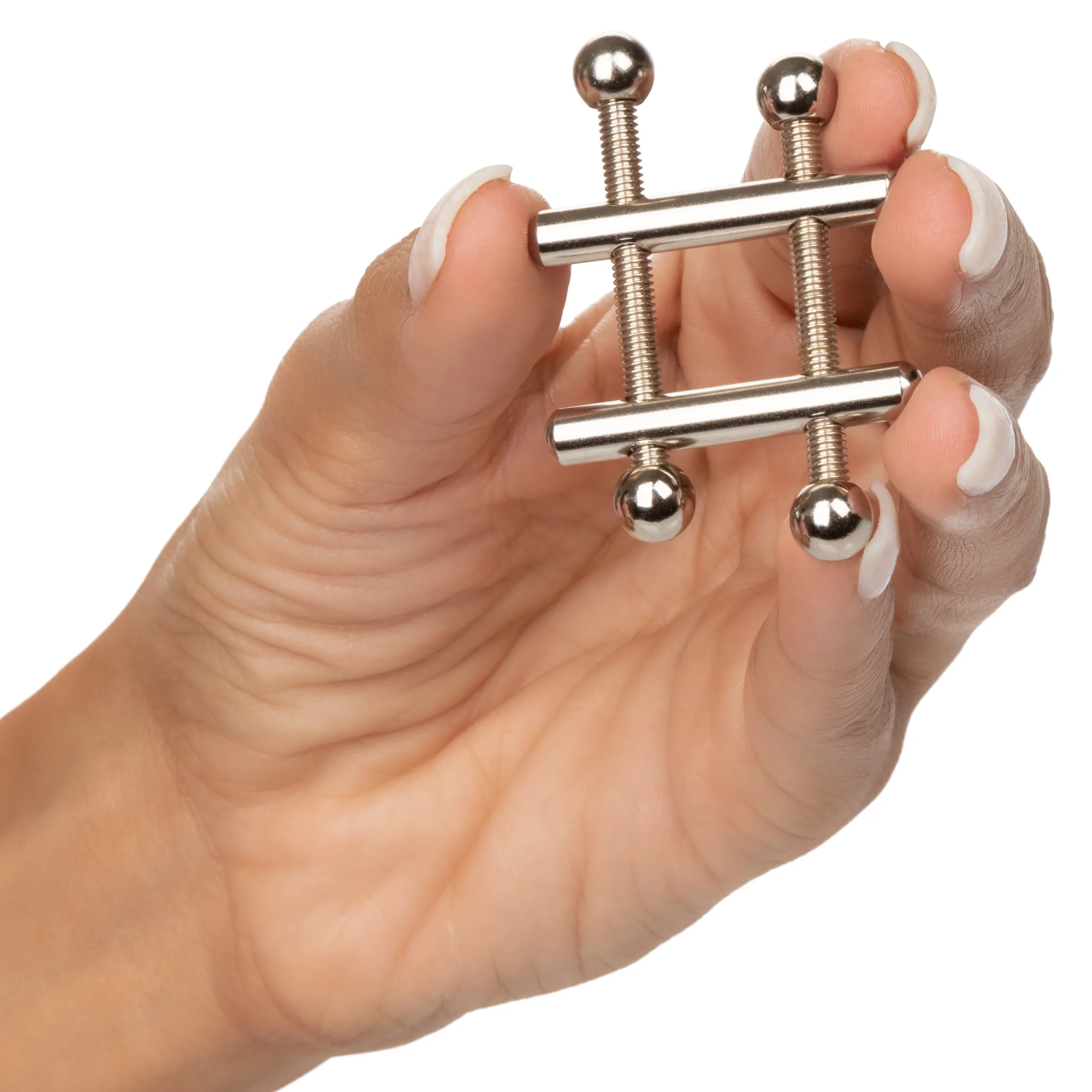 Nipple Play Nipple Grips Crossbar Nipple Vices, Adjustable Metal Clamps, 2 Pack