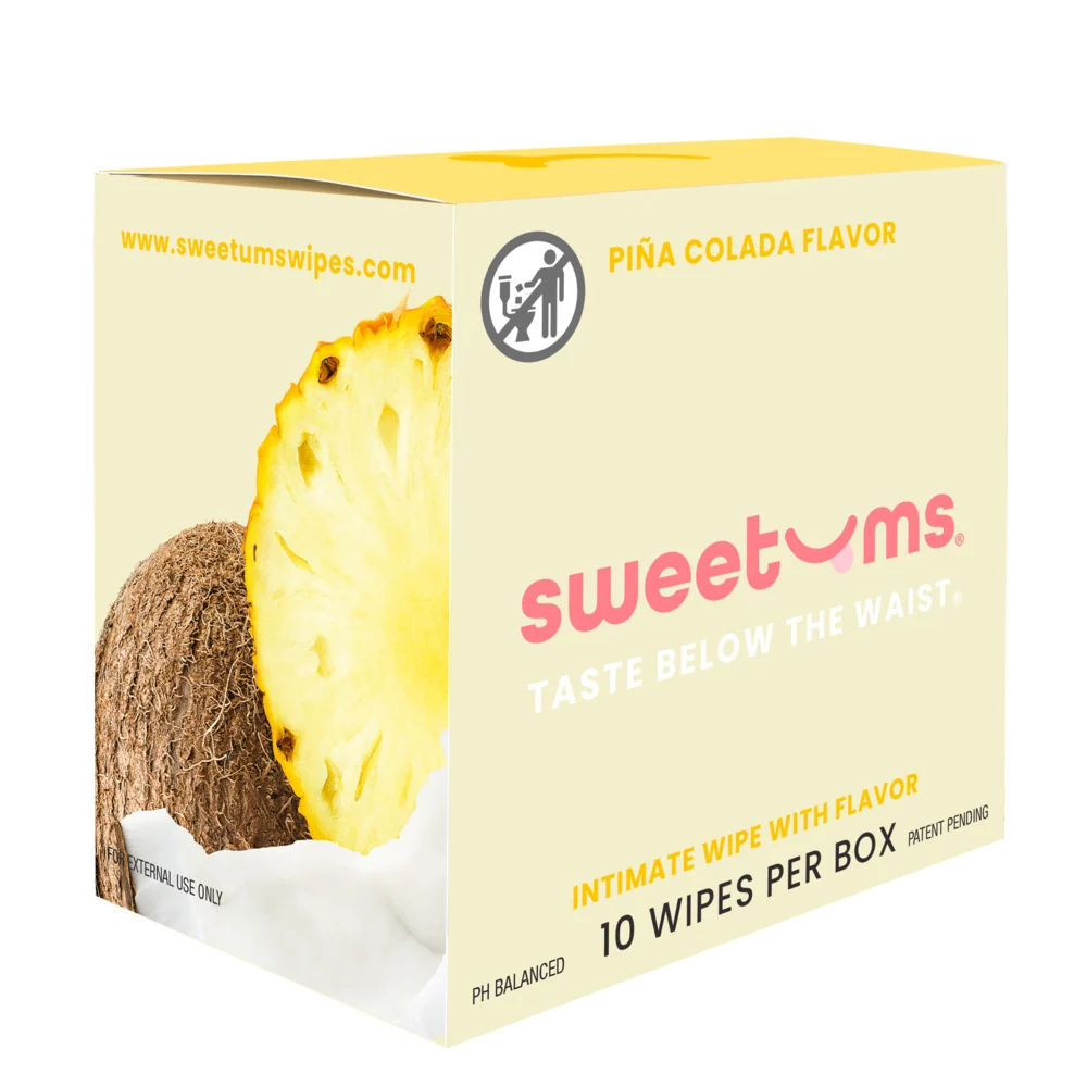 Sweetums Personal Flavored Intimate Wipes