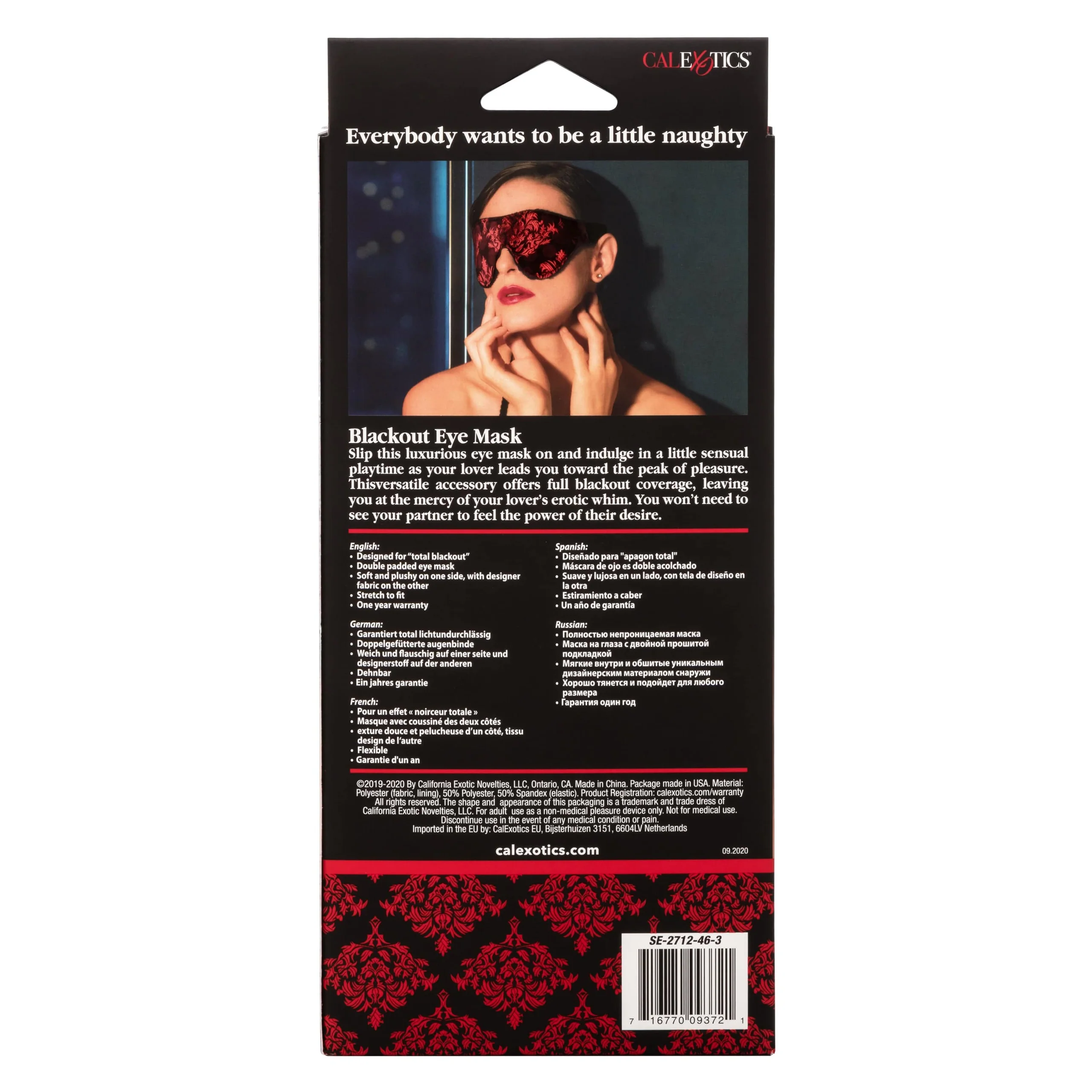 Scandal® Blackout Eye Mask for Blindfold Play and Sleep