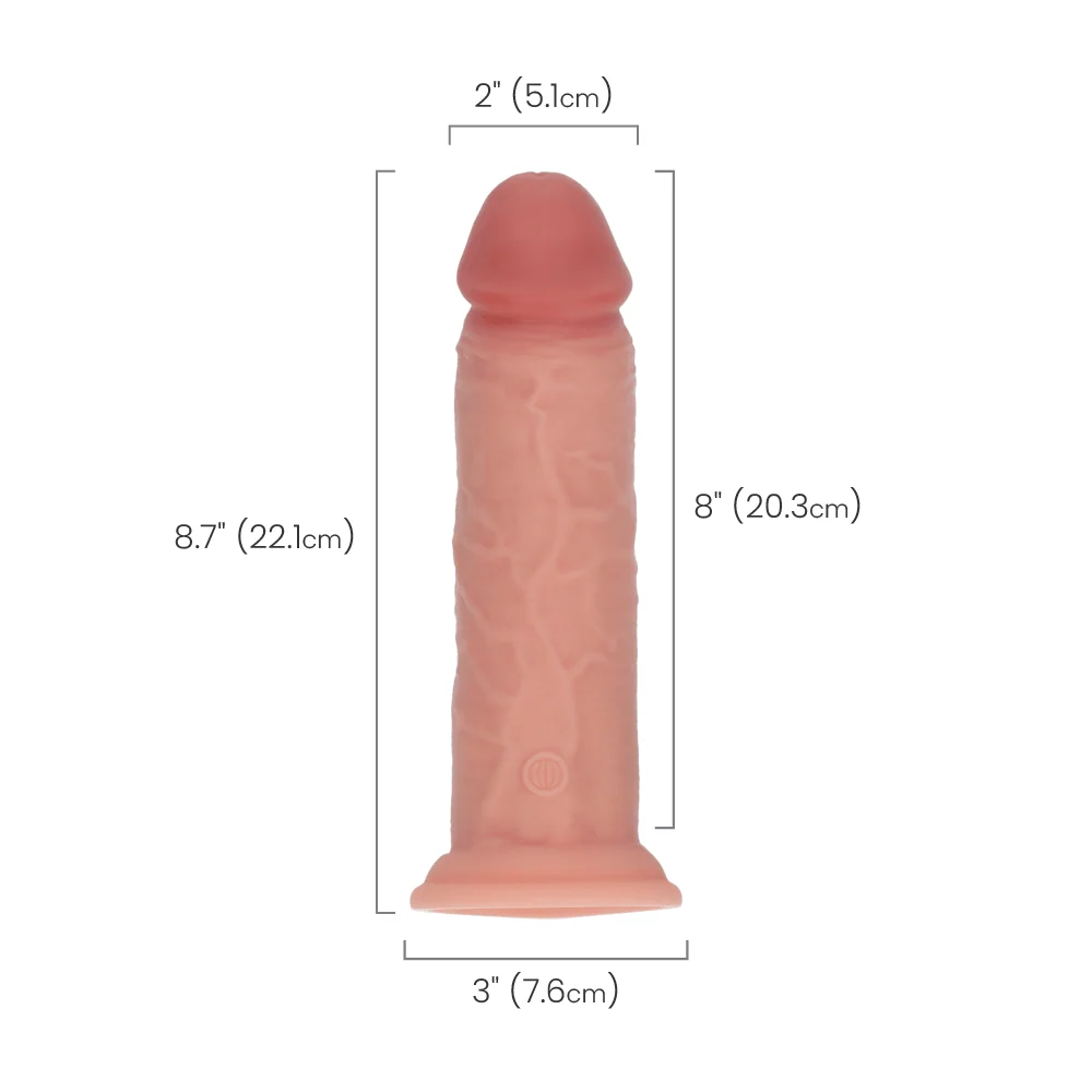 King Cock Elite Dual Density Vibrating Silicone Cock