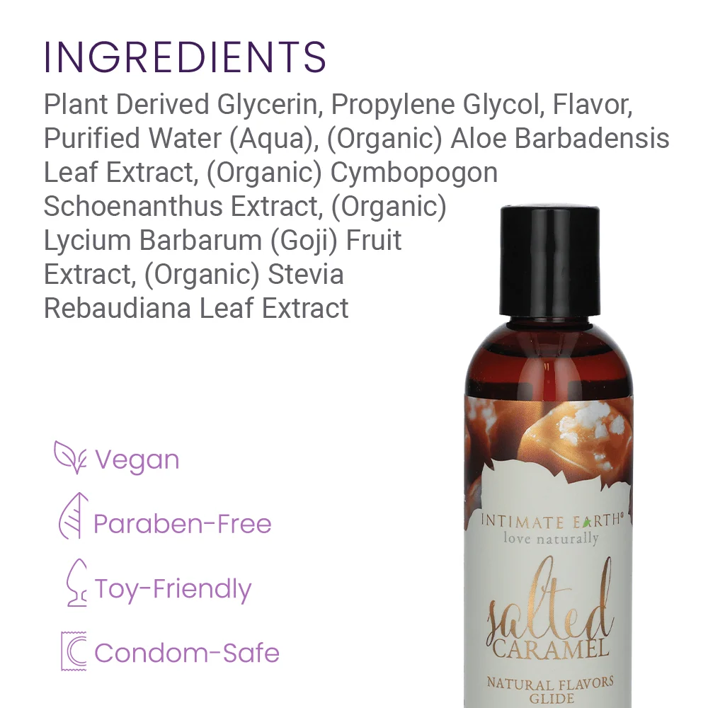 Intimate Earth Flavored Lubricant with Ripe Peach Taste