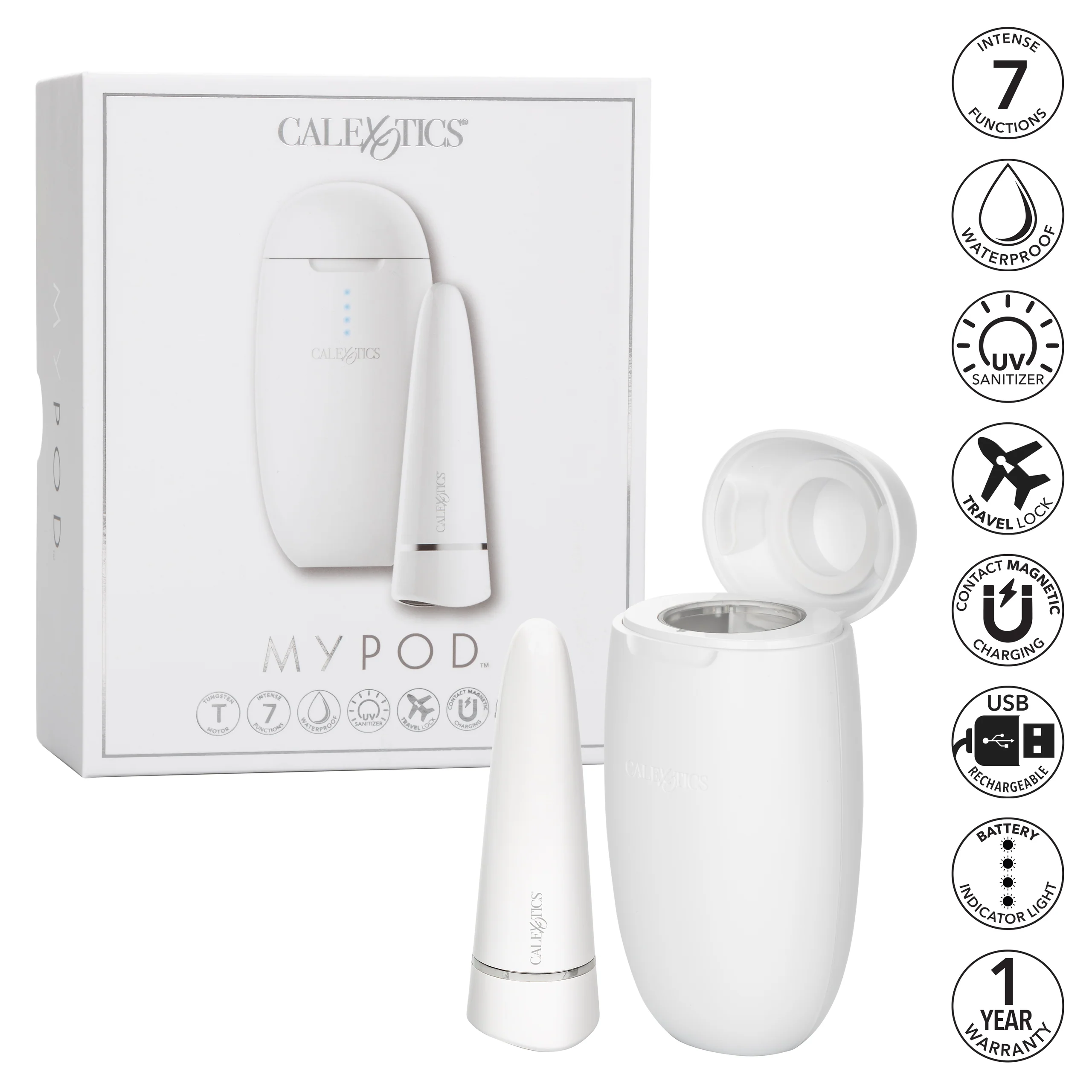 Cal Exotics My Pod 子弹按摩器（含 UV 充电盒）