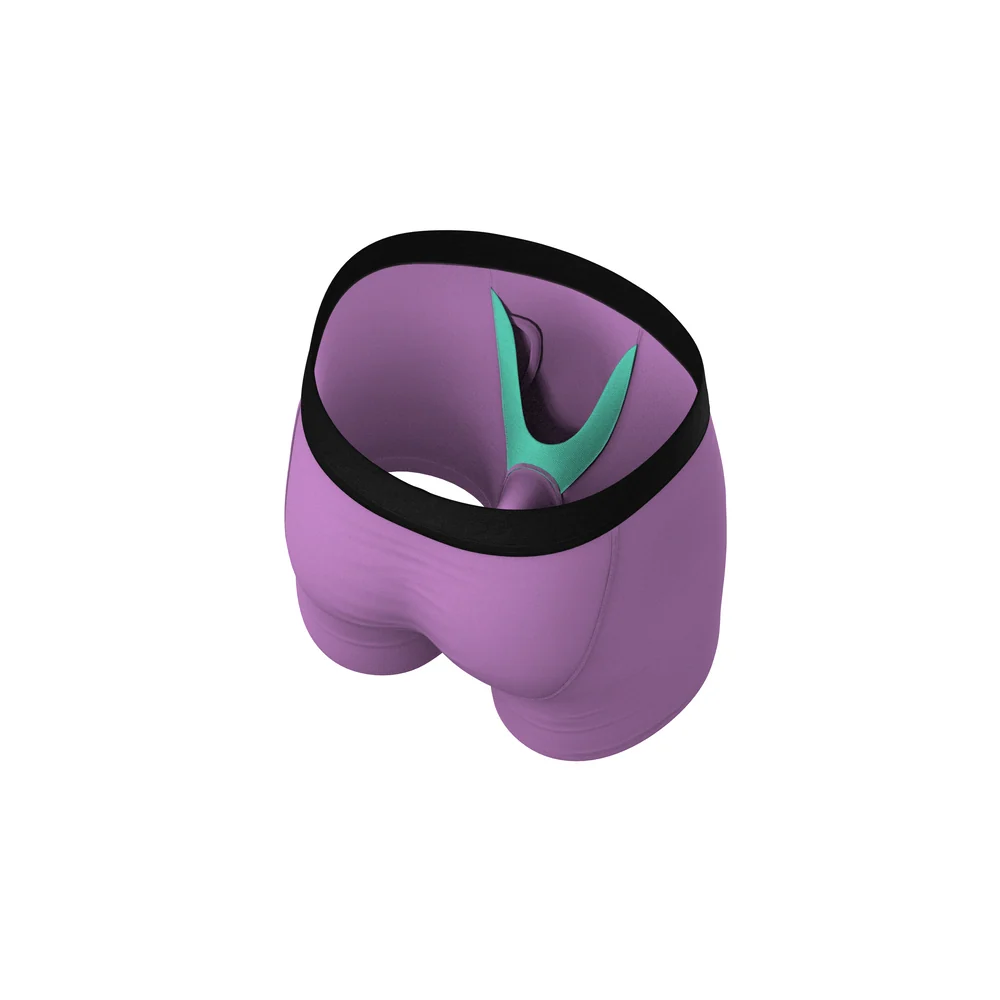 The Double Entendre Eggplant Ball Hammock® Pouch Underwear With Fly