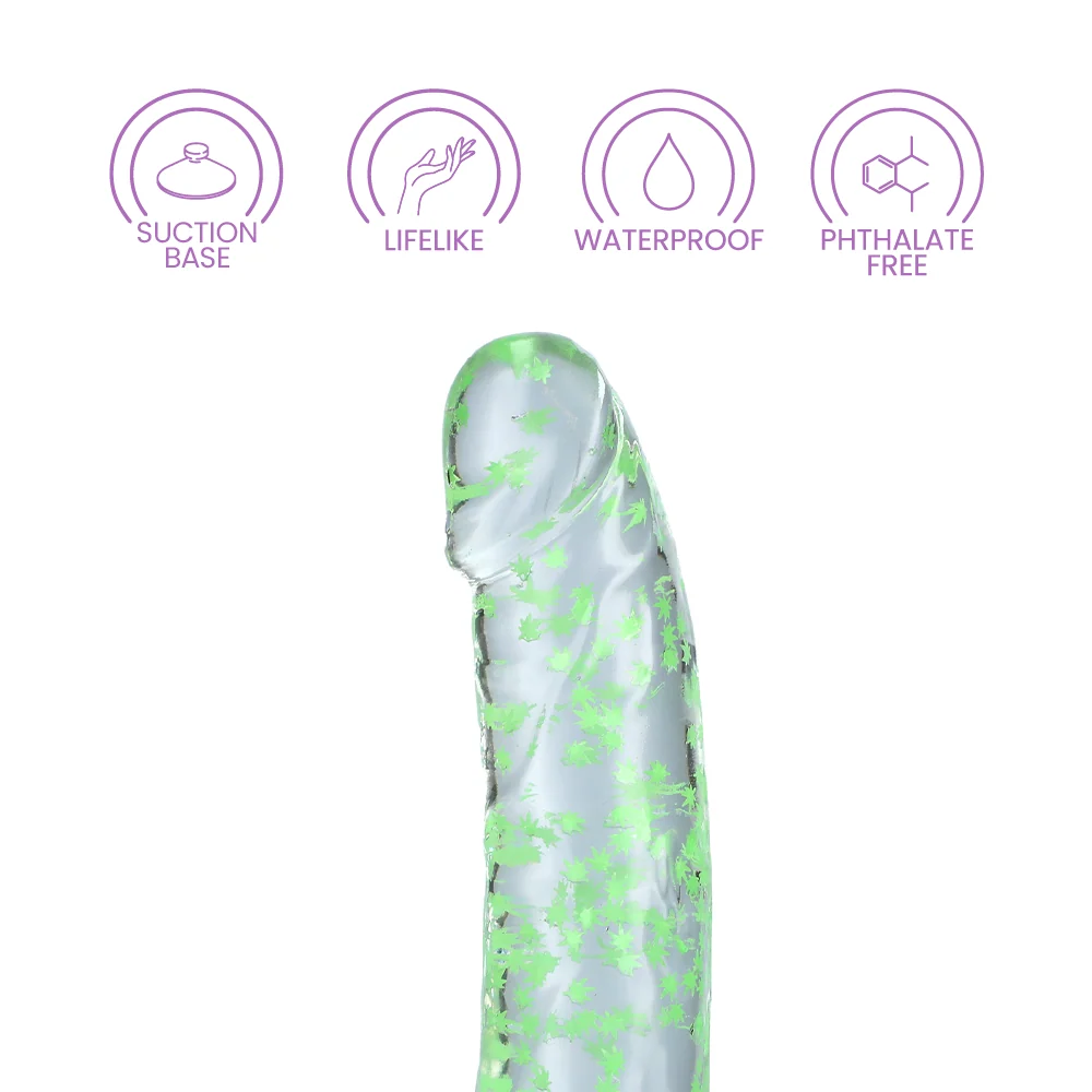 Naughty Bits I Leaf Dick 夜光大麻叶形阳具