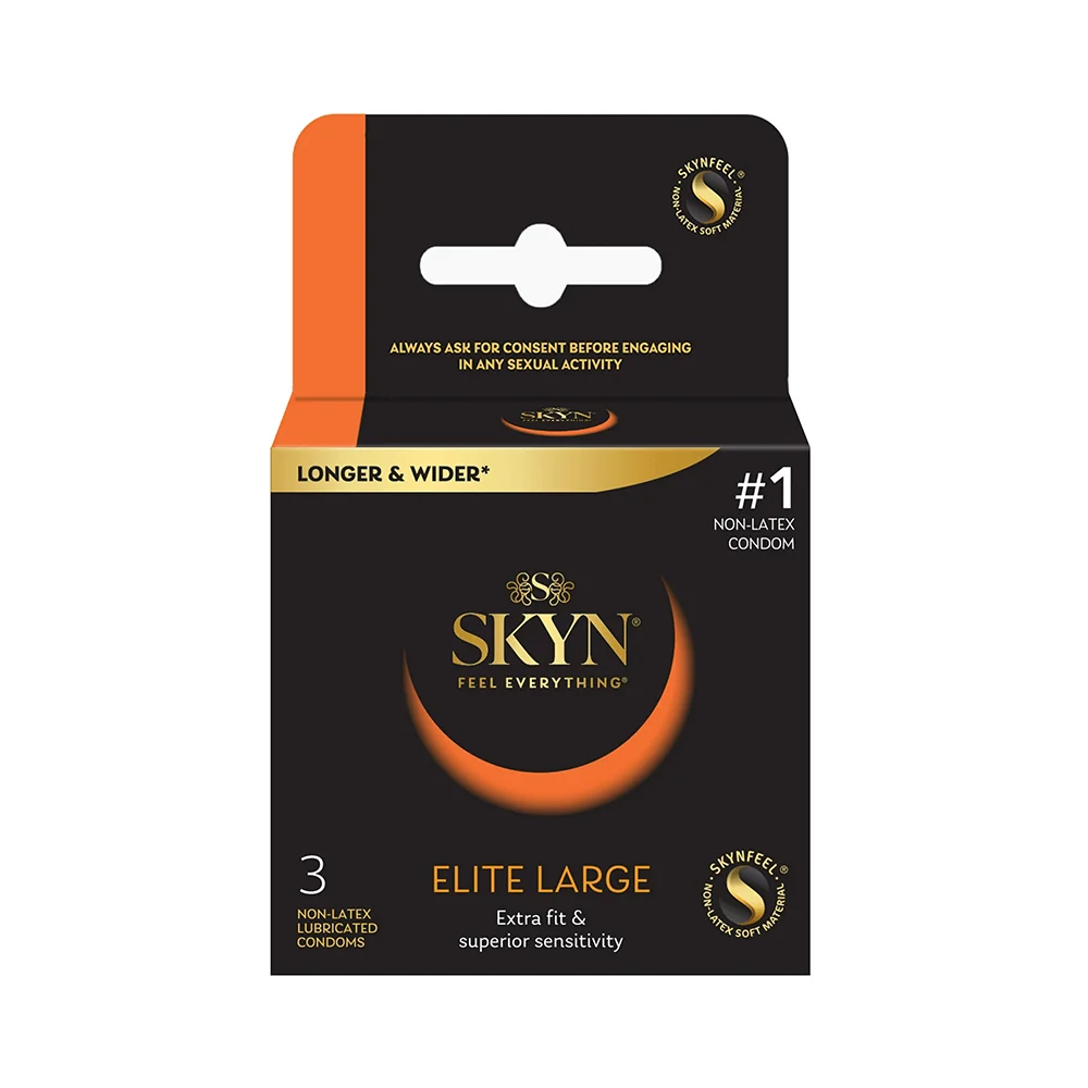 Lifestyles Skyn 大号安全套，12只装，非乳胶聚异戊二烯材质