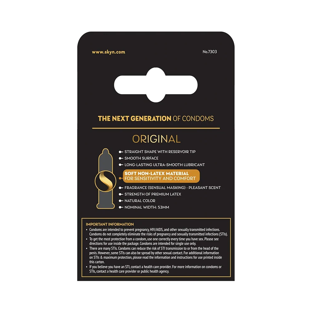 Lifestyles Skyn Non-Latex Condoms, 3 Pack
