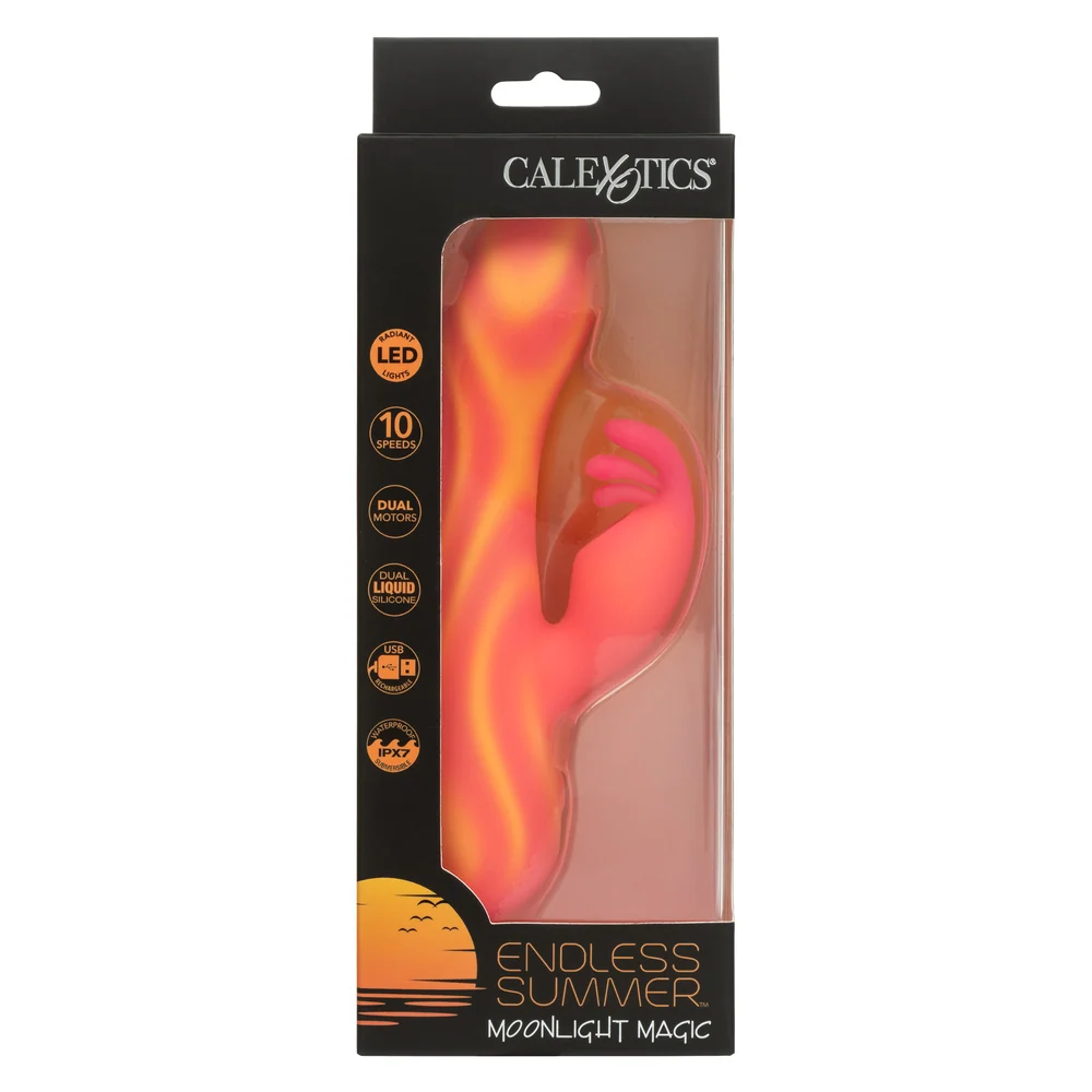 CalExotics Endless Summer Moonlight Magic LED Light Rabbit Vibrator