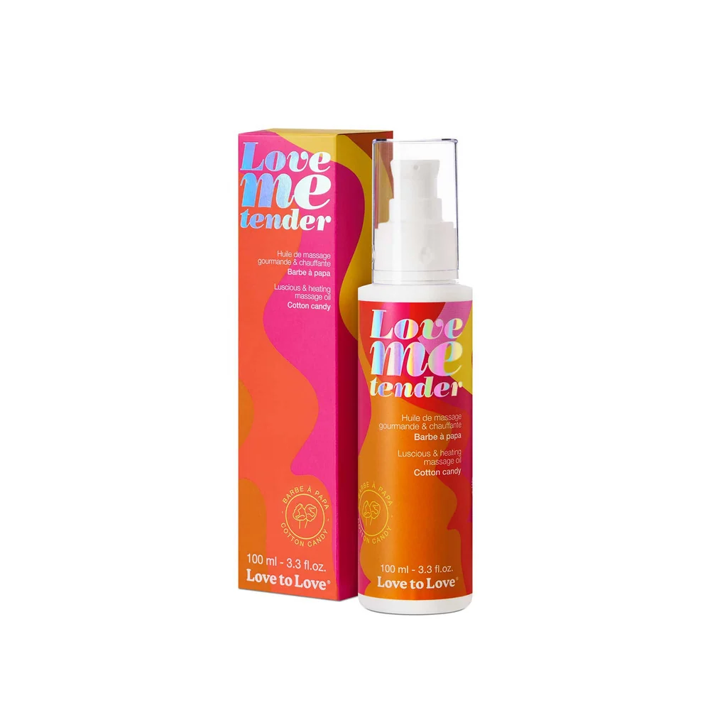 Love Me Tender Warming Flavored Massage Oil Bottle for Couples
