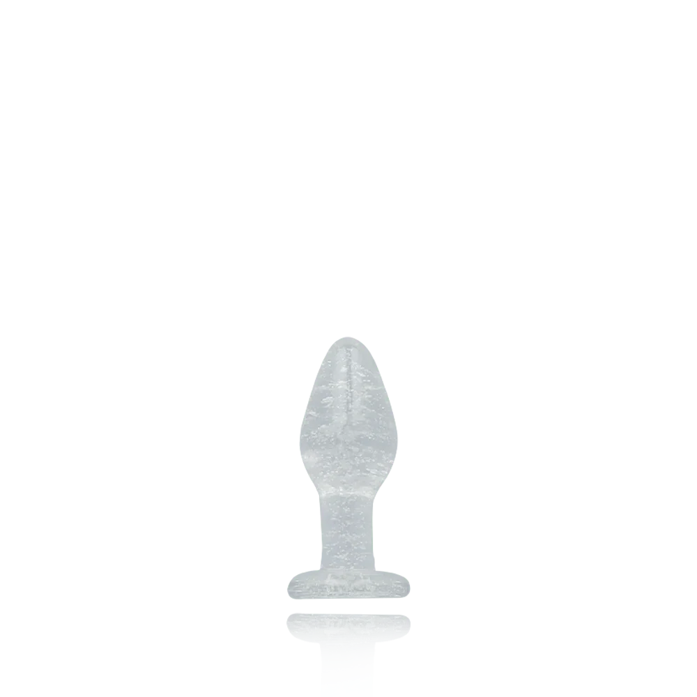 Booty Sparks Glow in the Dark Glass Plug, Small Size